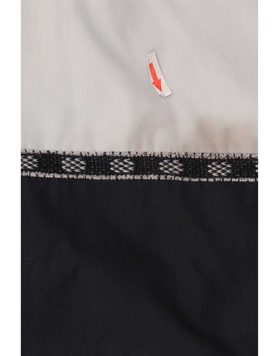 Jaqueta vintage masculina de agasalho EU 40 bloco colorido azul marinho médio