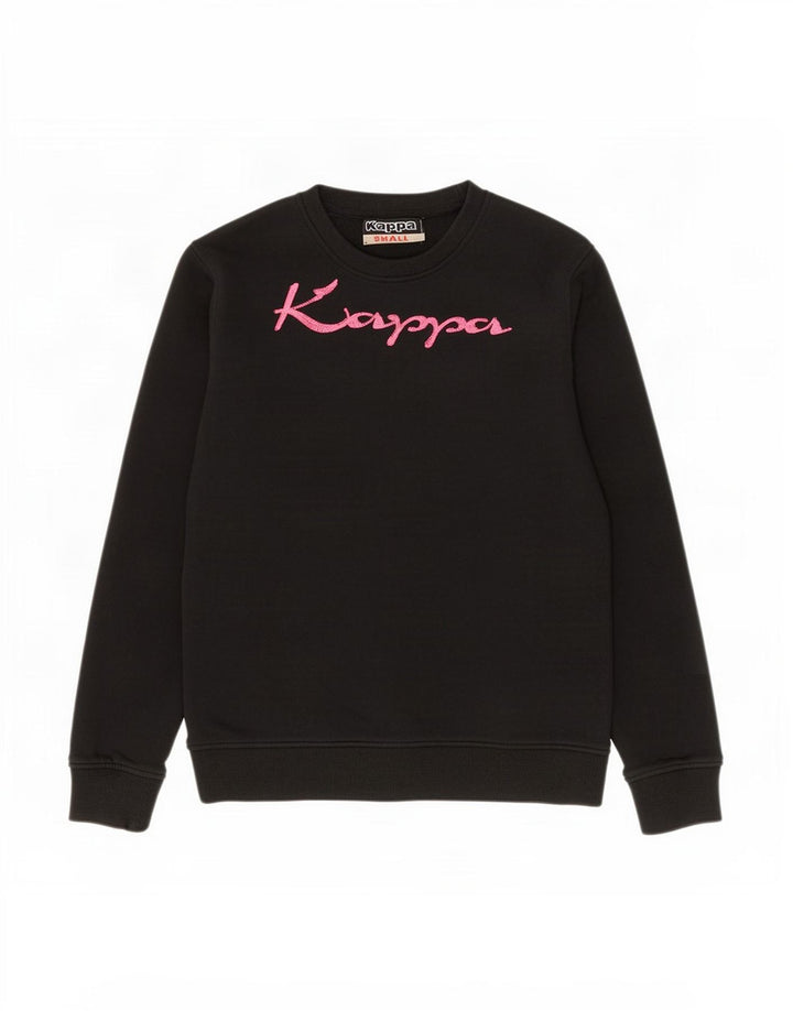 Kappa moletom gráfico masculino jumper pequeno algodão preto