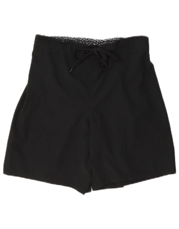 Mountain Warehouse Shorts casuais femininos UK 10 pequeno poliéster preto