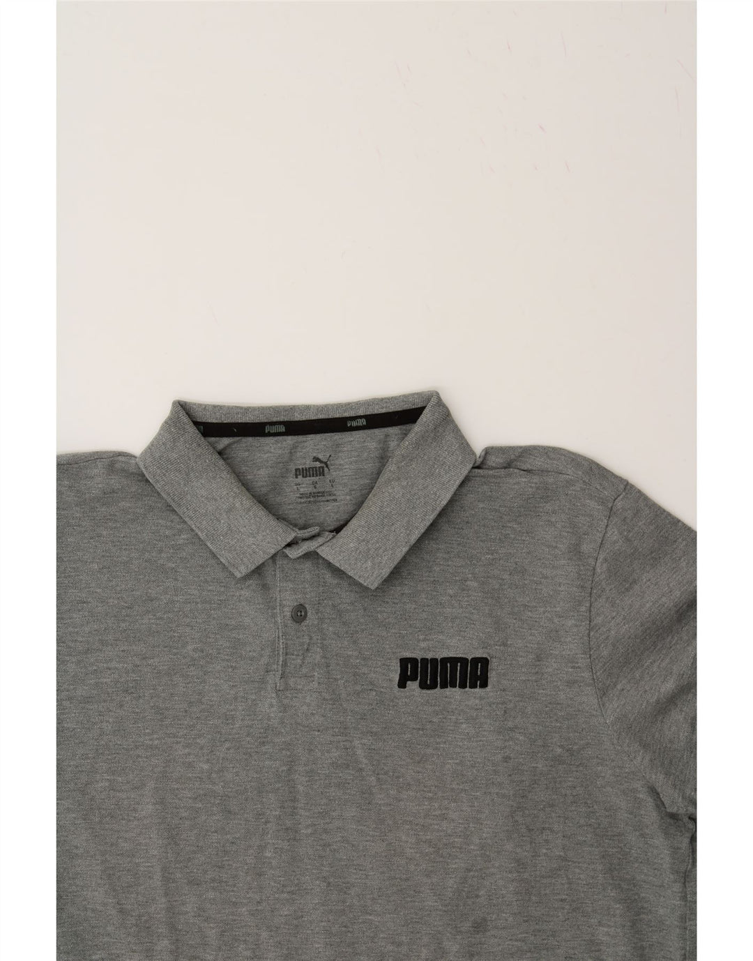 PUMA Mens Polo Shirt Large Grey Cotton Vintage Puma and Second-Hand Puma from Messina Hembry 