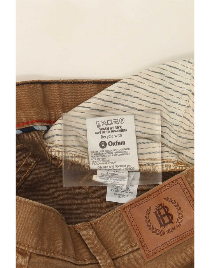 Jeans retos masculinos Marks & Spencer W38 L33 algodão marrom