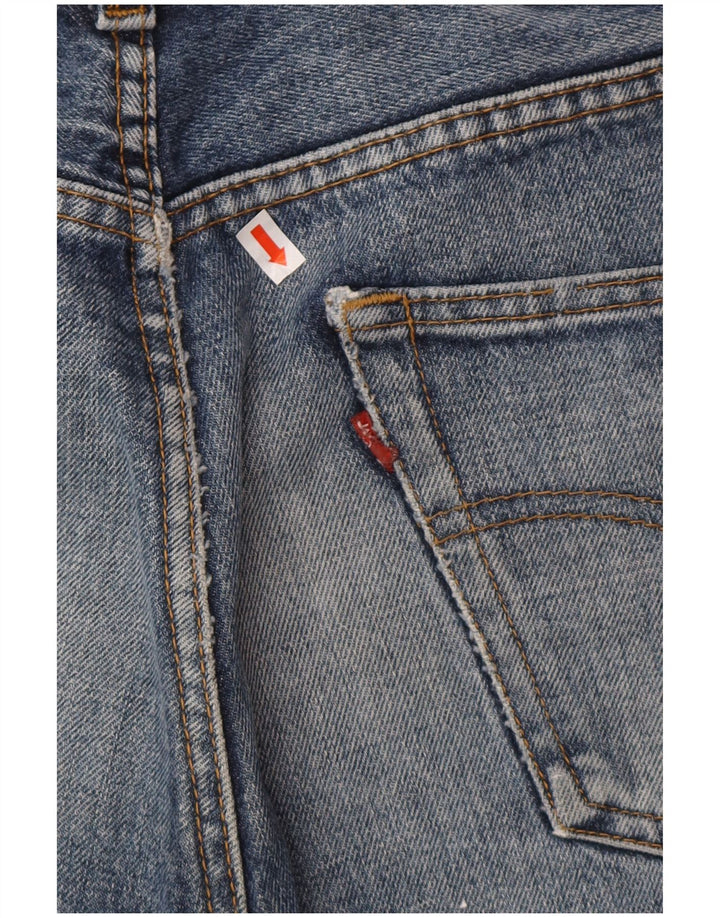 LEVI'S Mens 501 Shorts Jeans W34 Grande Algodão Azul