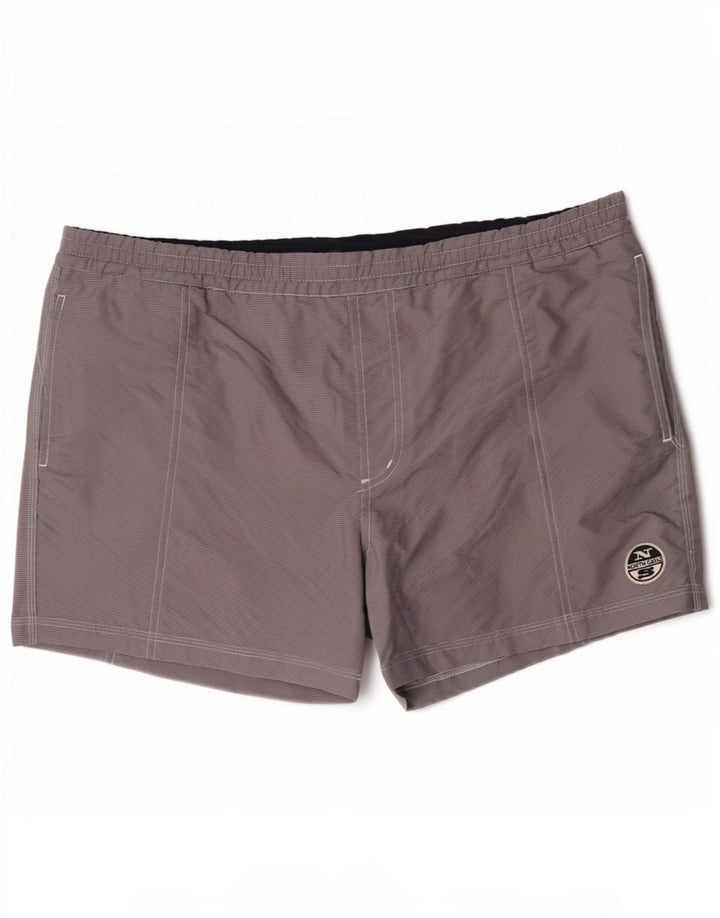 Shorts de natação masculino North Sails grande poliéster cinza