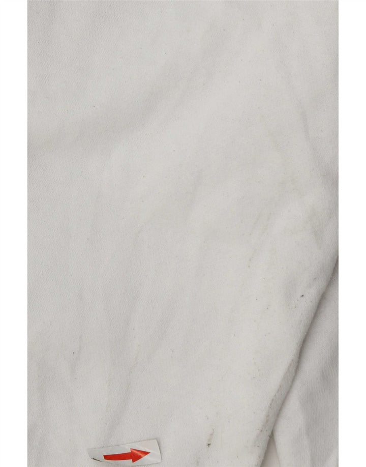 Jordan Mens Graphic Hoodie Jumper Médio Algodão Branco