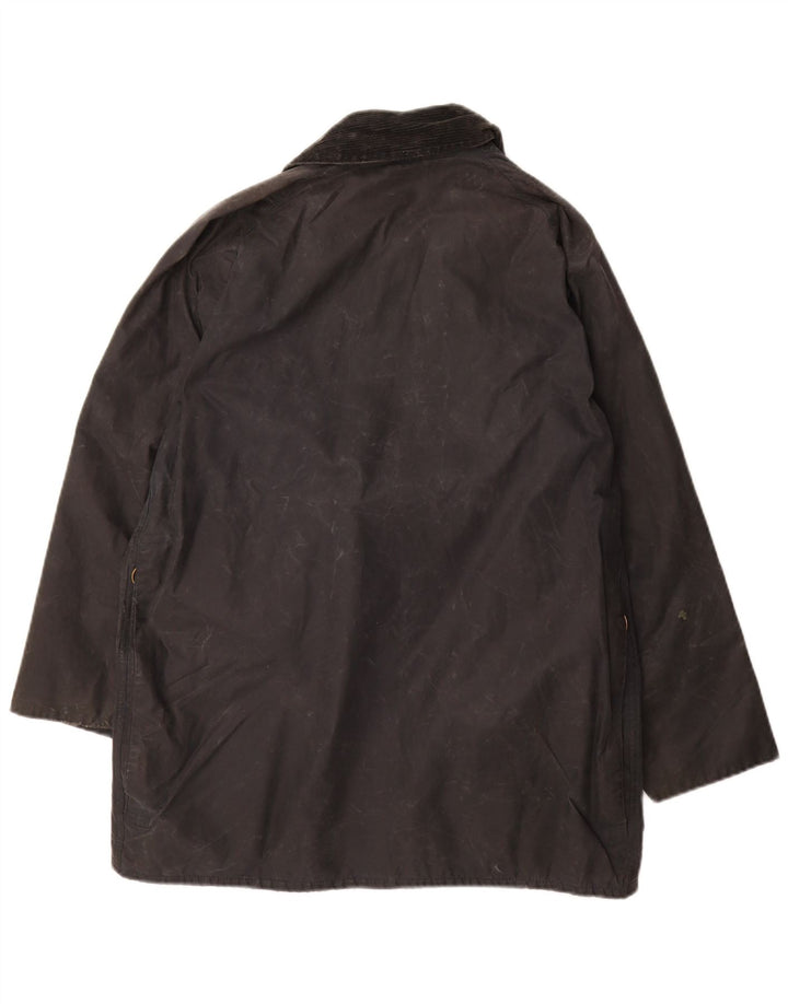 Jaqueta masculina de algodão encerado BARBOUR Beaufort Reino Unido 38 algodão azul marinho pequeno