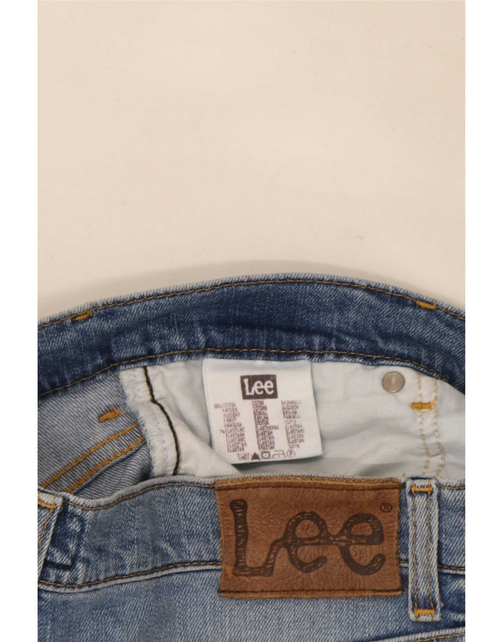 Lee Mens Brooklyn Straight Jeans W31 L27 Azul Algodão