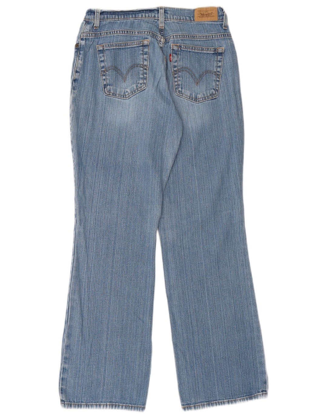 Calça jeans feminina Levi's 550 Straight US 8 médio W30 L31 azul algodão