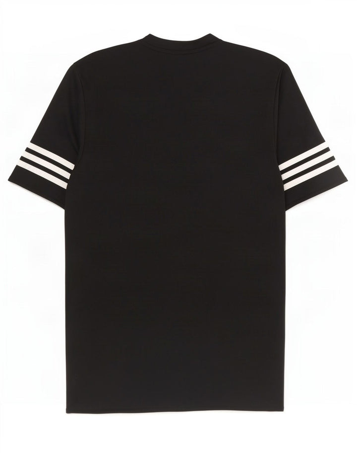 Adidas Mens Climalite Camiseta Top Pequeno Poliéster Preto
