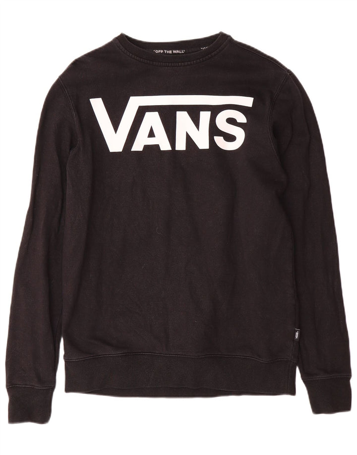 Vans Mens Graphic Moletom Jumper XS Preto Algodão