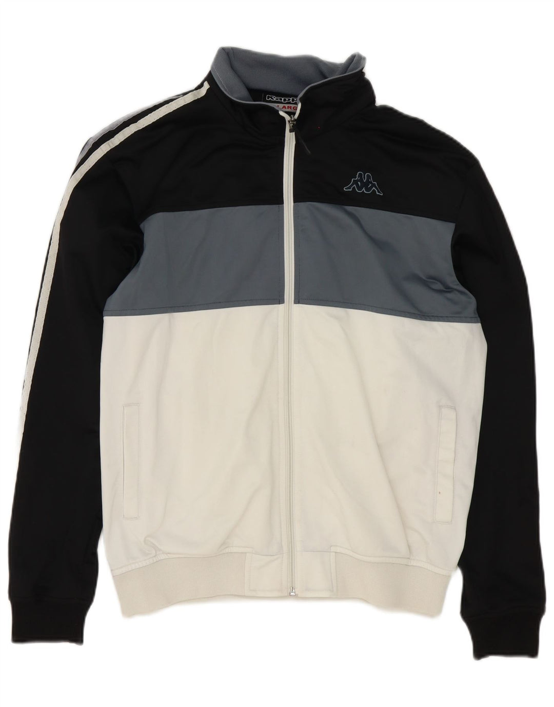 Kappa Mens Treino Top Jacket XL Branco Colourblock Poliéster