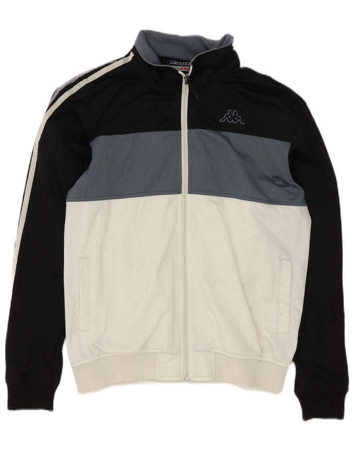 Kappa Mens Treino Top Jacket XL Branco Colourblock Poliéster