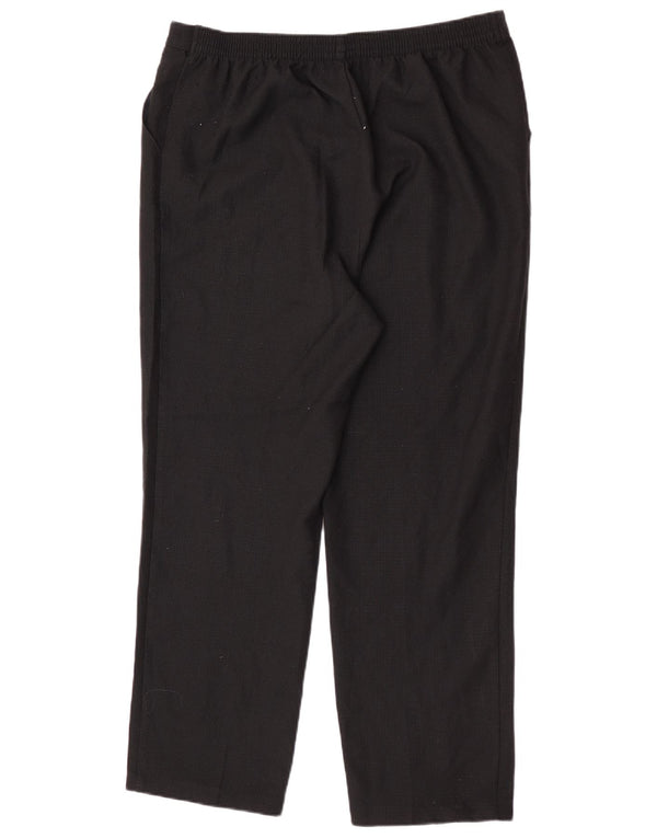 Calça casual feminina Marks & Spencer cônica Reino Unido 16 grande W34 L29 preta