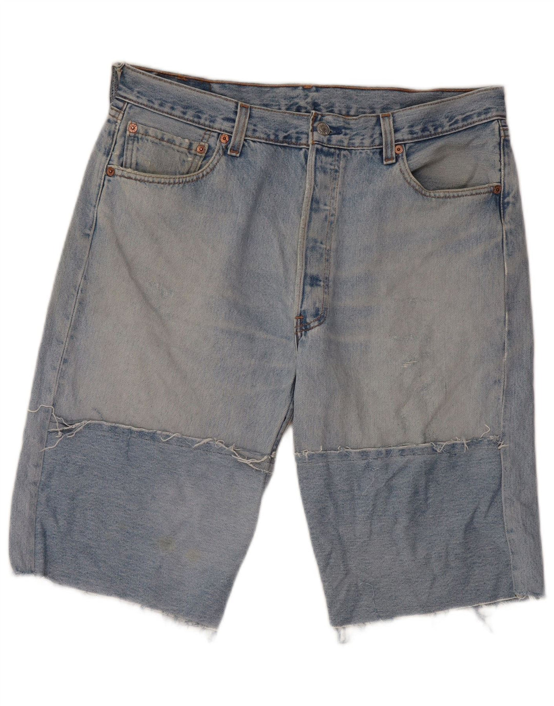 LEVI'S Mens 501 Shorts Jeans W36 Grande Algodão Azul