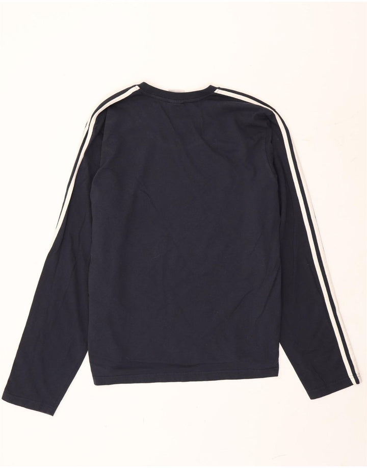 Adidas Mens Top Manga Longa XL Azul Marinho Algodão