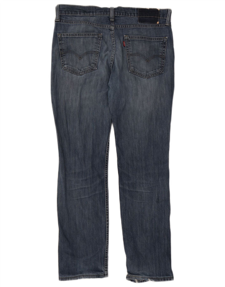 Calça jeans reta masculina Levi's W32 L30 azul algodão
