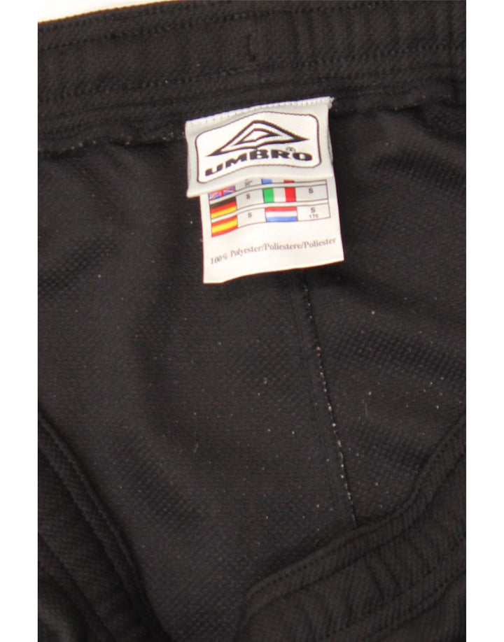 Umbro Mens Graphic Tracksuit Calças Pequenas Poliéster Preto