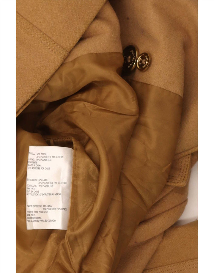 Casaco feminino Michael Kors Pea EUA 10 grande lã bege