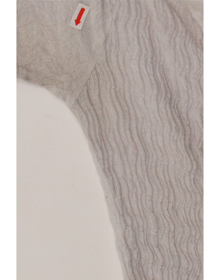 Blusa feminina ZARA UK 8 pequena cinza