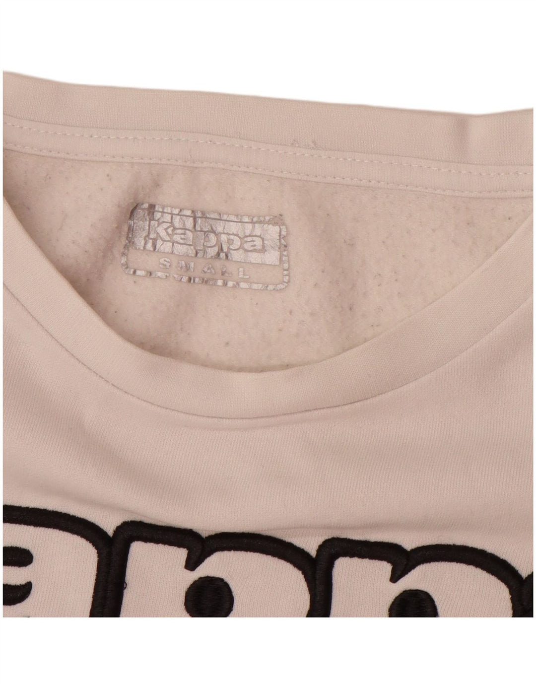 KAPPA moletom gráfico masculino jumper pequeno algodão branco