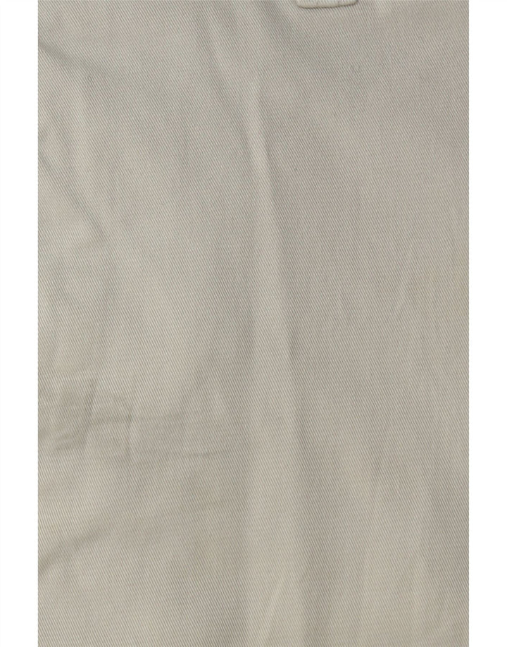 J. CREW Mens Chino Shorts W33 Algodão Cinza Médio