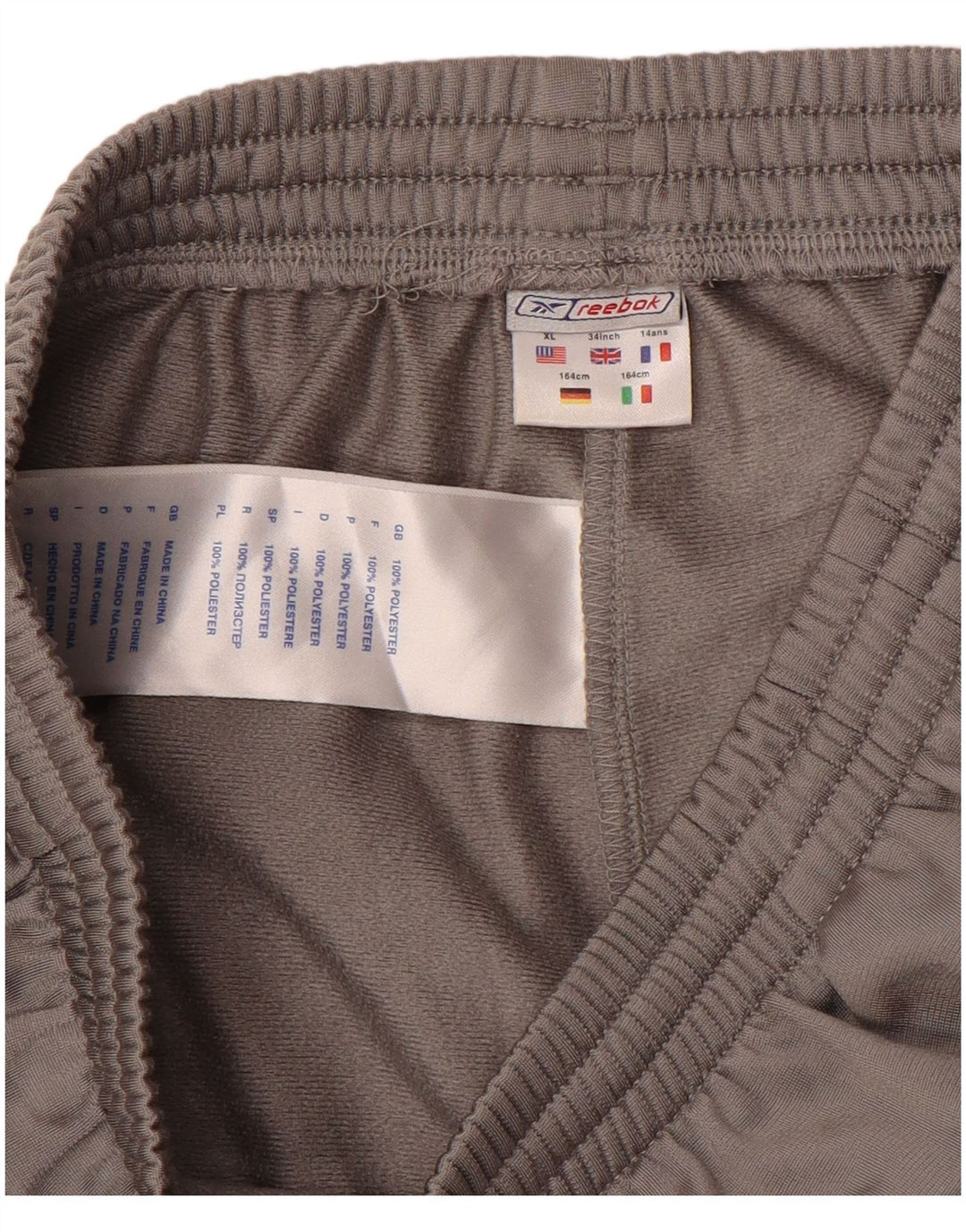 Calças de treino Reebok Boys Graphic 13-14 anos cinzento poliéster