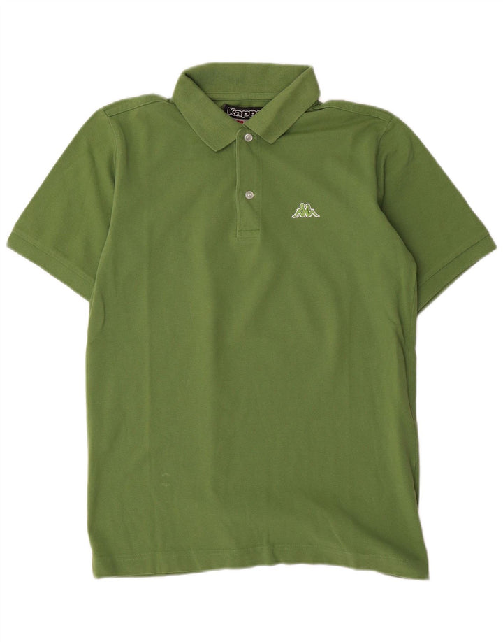Camisa polo masculina Kappa pequena algodão verde