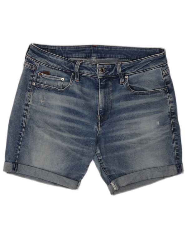 Shorts jeans feminino Boyfriend G-STAR W27 pequeno algodão azul