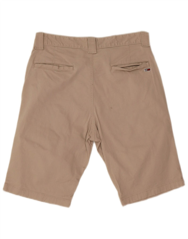 Tommy Hilfiger Mens Chino Shorts W29 Pequeno Algodão Bege
