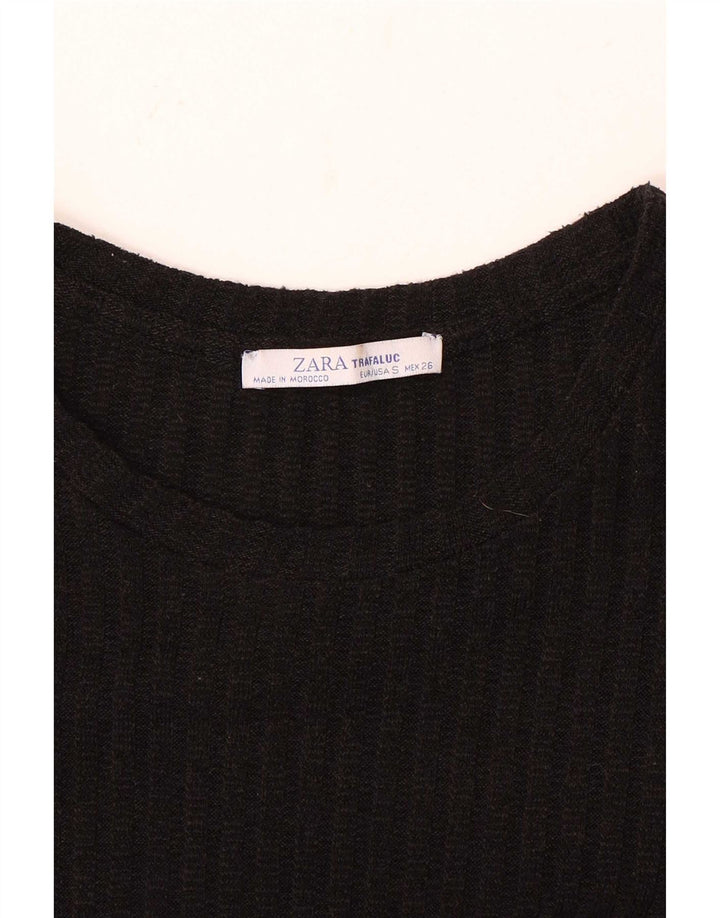 Vestido Jumper Feminino Zara Reino Unido 10 Pequeno Preto