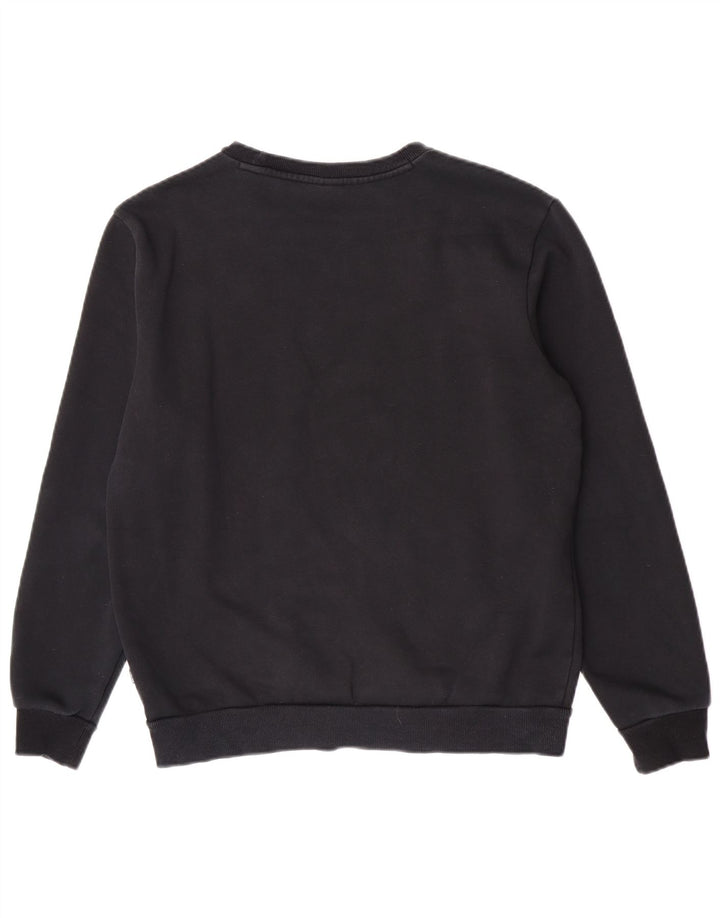 Puma Mens Graphic Moletom Jumper Médio Algodão Preto