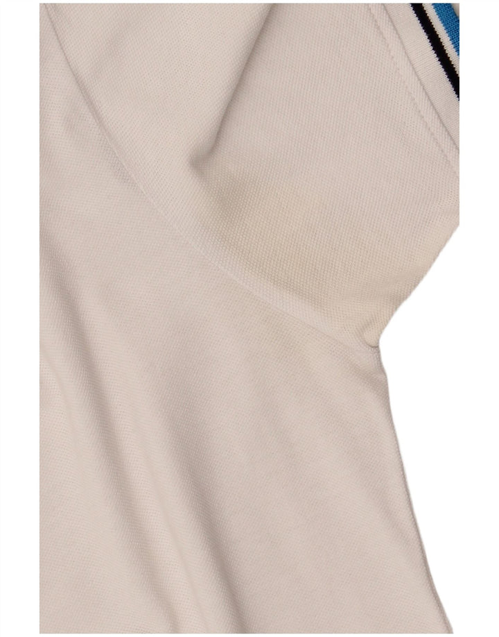 Camisa polo masculina Diadora grande algodão branco