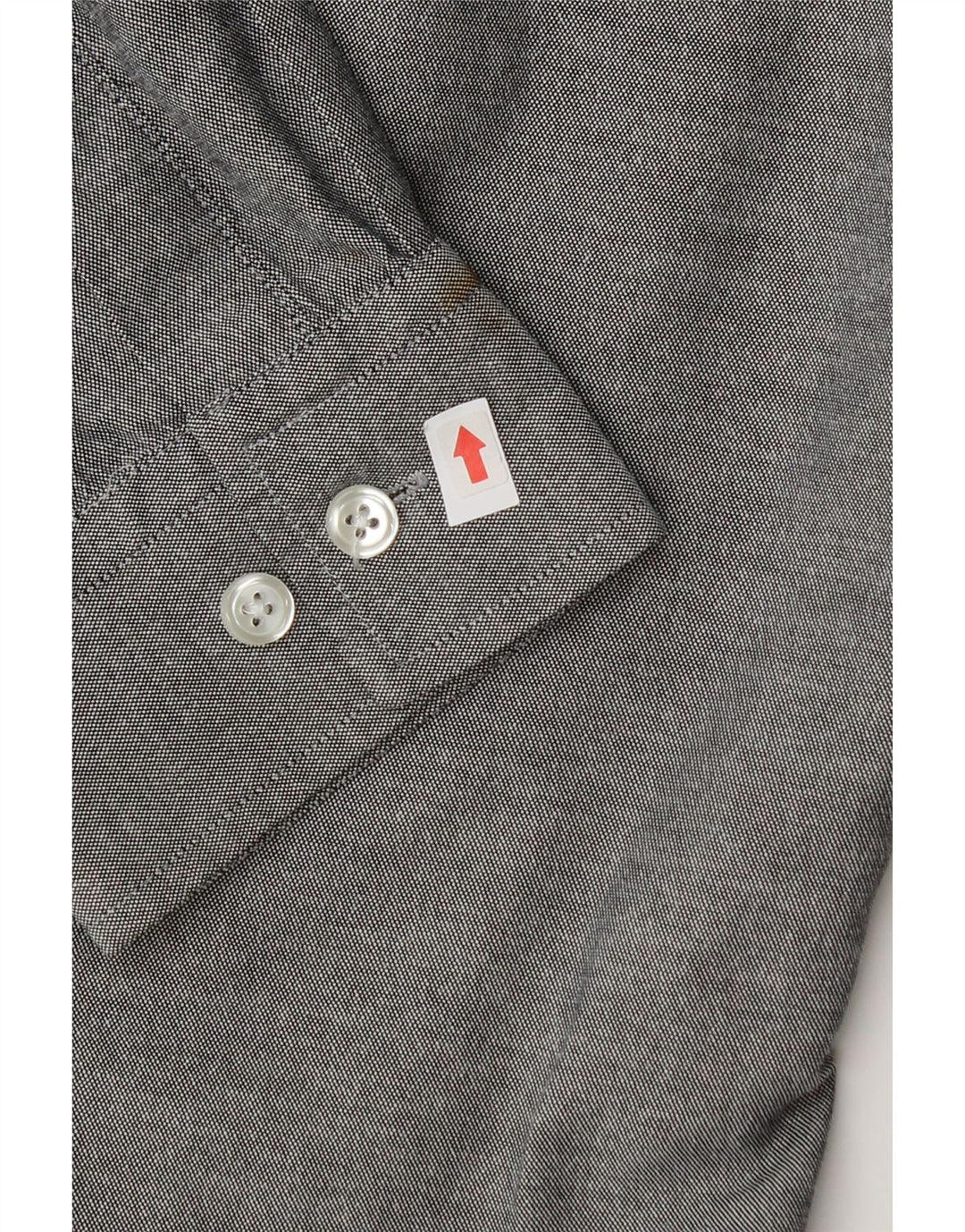 Camisa masculina Slim Fit Penguin grande algodão cinza