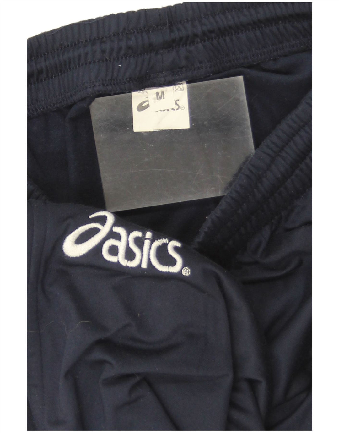 Calça de treino masculina Asics Graphic azul marinho poliéster médio