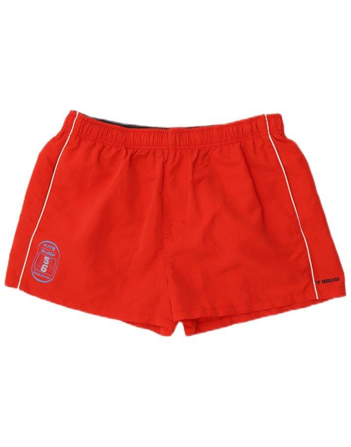 Shorts de natação masculino Brugi XL poliéster vermelho