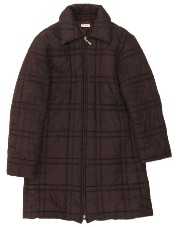 Casaco acolchoado feminino Max & Co. UK 12 poliéster marrom médio
