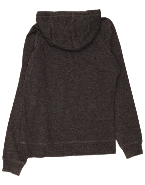 Jumper com capuz gráfico feminino The North Face UK 14 algodão cinza médio