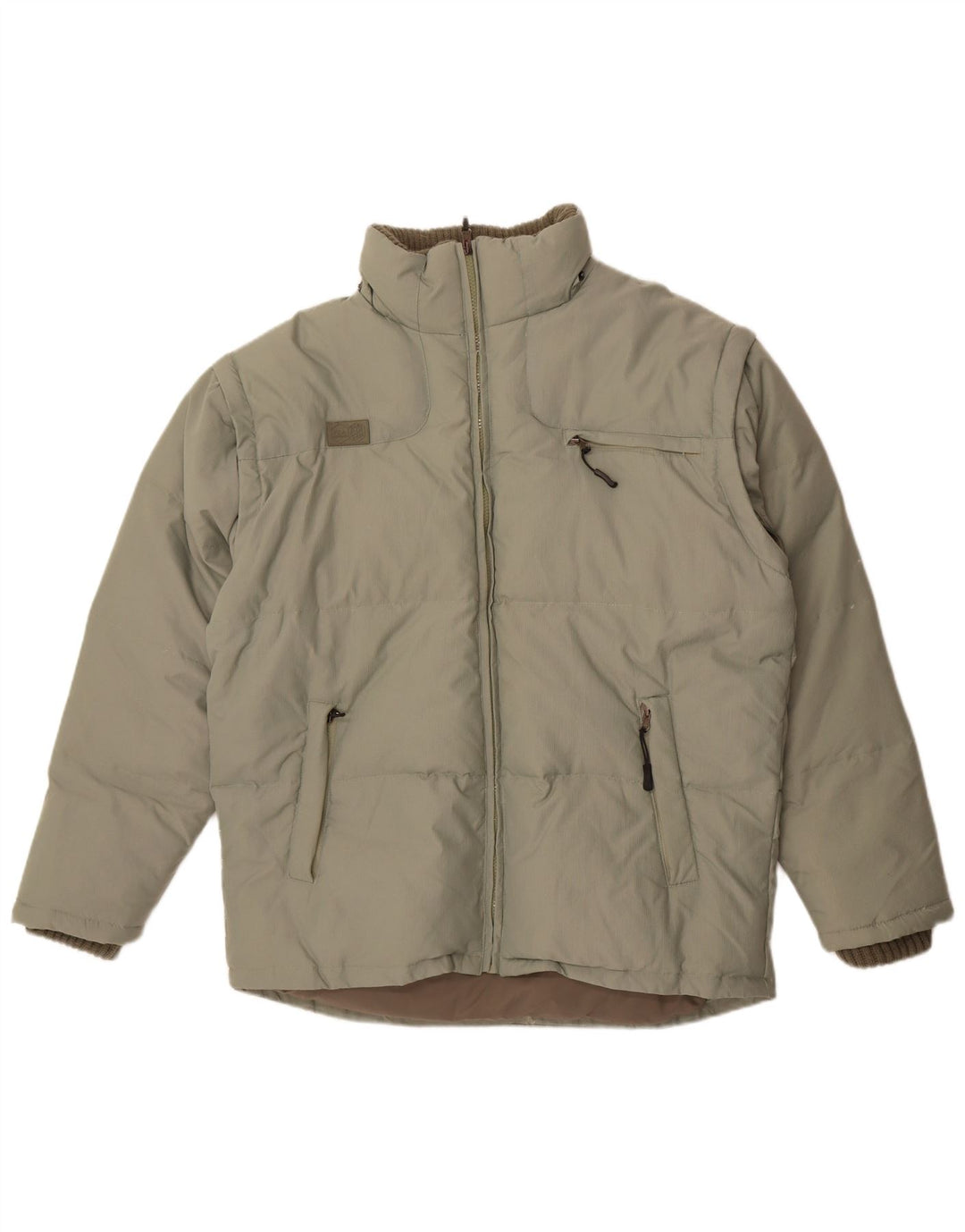 Jaqueta acolchoada masculina Fila UK 40 poliéster verde grande