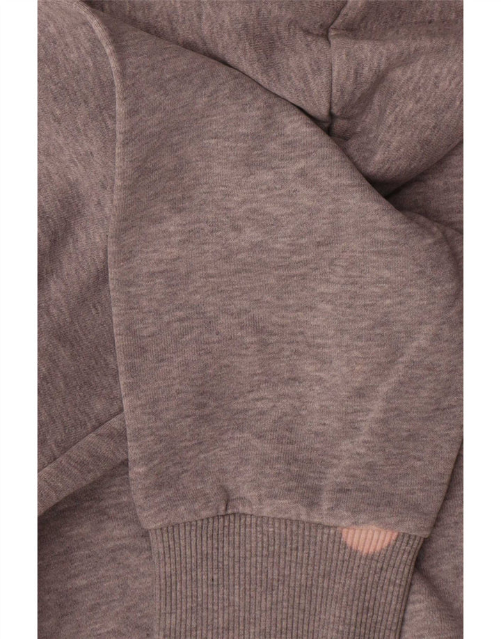Reebok Mens Graphic Hoodie Jumper Médio Algodão Cinza
