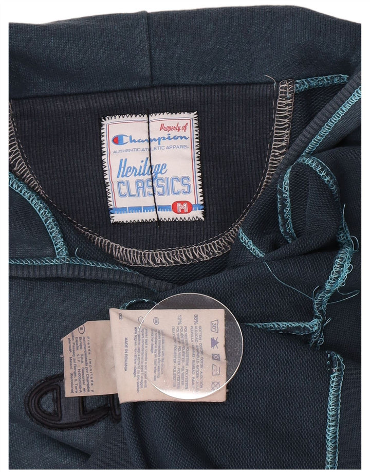 Jumper com capuz gráfico Champion feminino Heritage Classics UK 12 azul médio