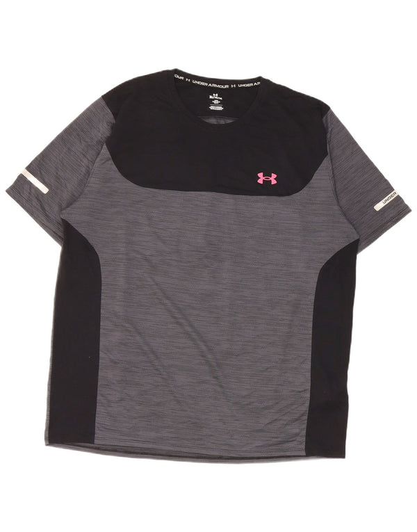 Camiseta masculina Under Armour Top XL cinza colorblock poliéster
