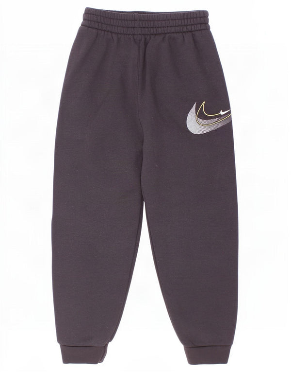 Calça esportiva Nike Boys Graphic Joggers 6-7 anos grande algodão preto