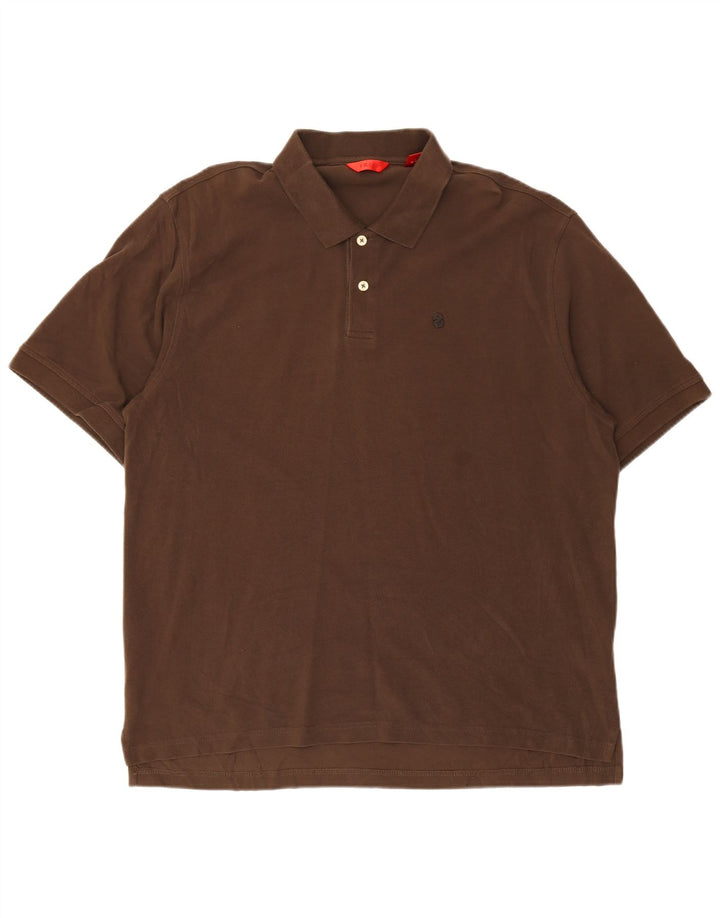 Camisa polo masculina IZOD 2XL algodão marrom