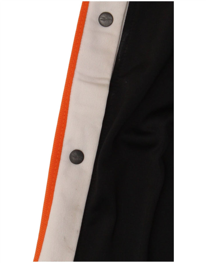 Calça de treino masculina Reebok grande poliéster colorblock preto