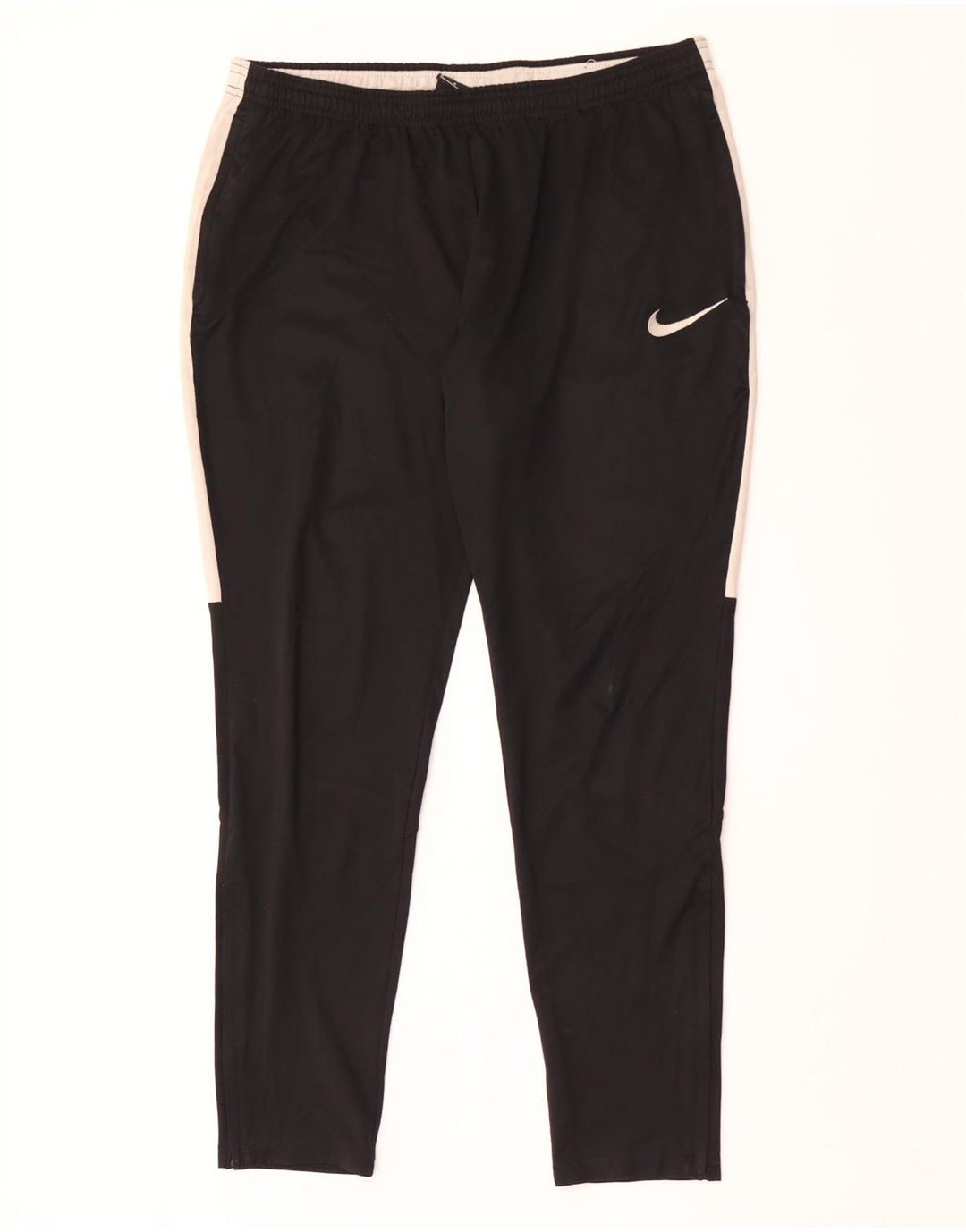 Calça de treino masculina Nike Dri Fit médio preto colorblock poliéster