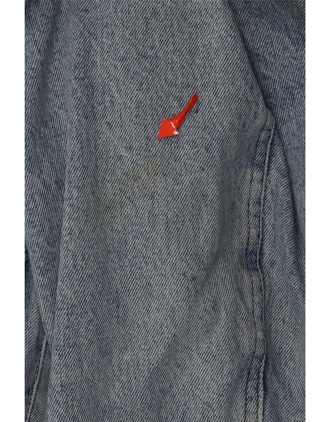 Jaqueta jeans masculina Sisley Sherpa Reino Unido 40 grande algodão azul