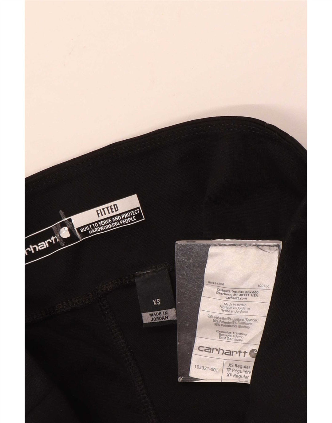Leggings justas femininas Carhartt UK 6 XS poliéster preto