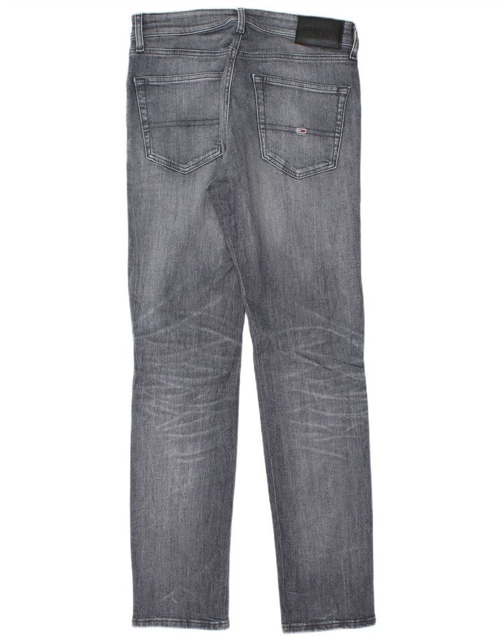 TOMMY HILFIGER Masculino Slim Jeans W30 L32 Algodão Cinza