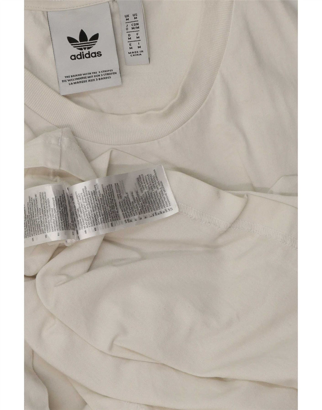Adidas Mens Graphic T-Shirt Top Médio Algodão Branco