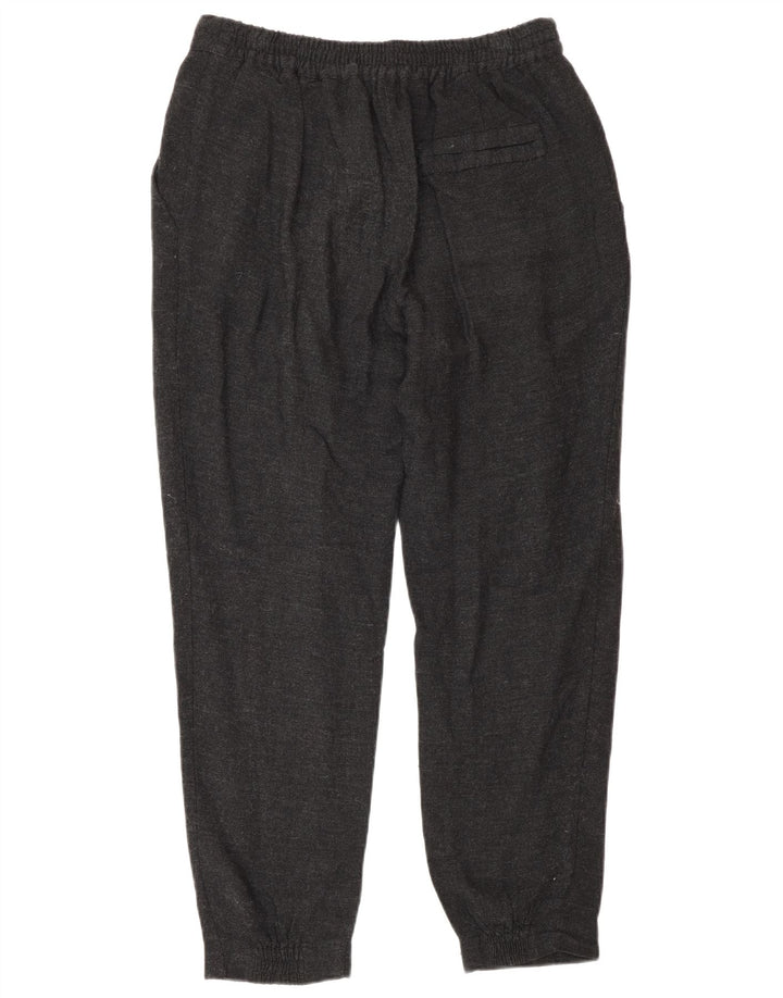 Calça feminina casual slim Zara pequena W26 L28 cinza