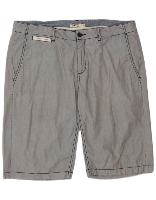 Calções Chino Masculinos Geox IT 52 XL W38 Riscas Azul